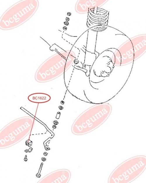 Подушка заднього стабілізатора