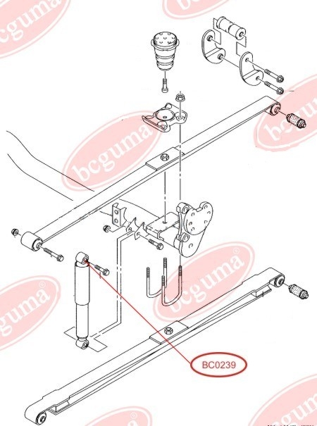 Втулка заднього амортизатора, верхня