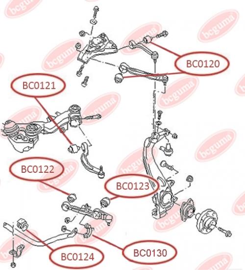 Сайлентблок нижнього переднього важеля (Передній)