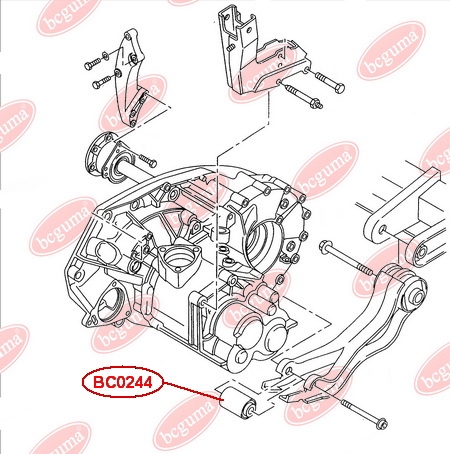 Сайлентблок кронштейна подушки КПП